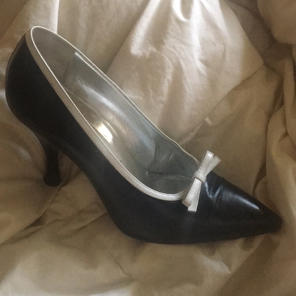 Dolce & Gabbana black and white high heel shoes